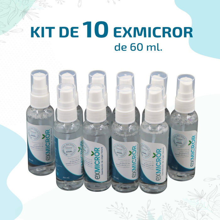 Paquete Sanitizante NIKKEN - 10 pzas 60 ml