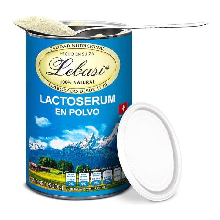 LEBASI Lactoserum polvo 500gr|Elaborado en Suiza|41 Nutrientes Naturales,Vitaminas, Minerales, Aminoácidos, Proteínas, Disacáridos - AAceites Esenciales