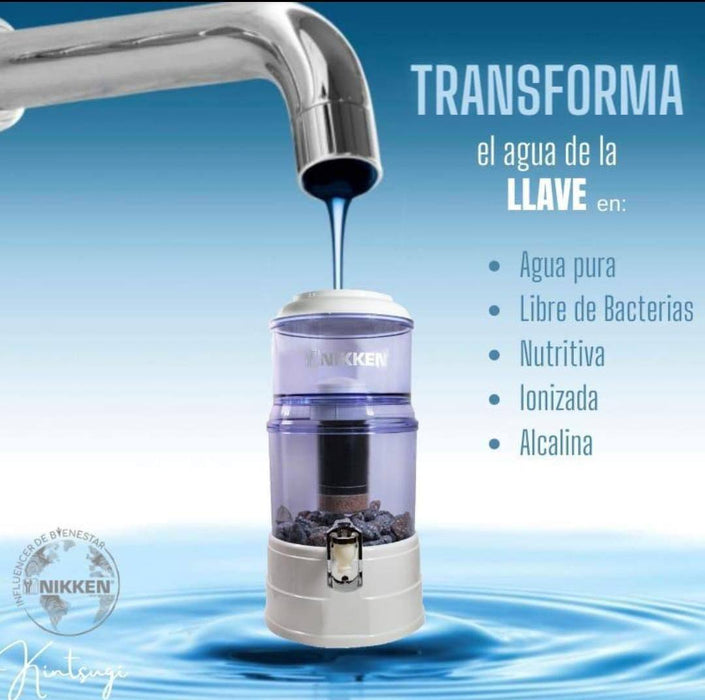 FILTRO Original Nikken PI Water Gris | Sistema de Purificación de Agua